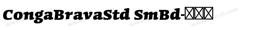 CongaBravaStd SmBd字体转换